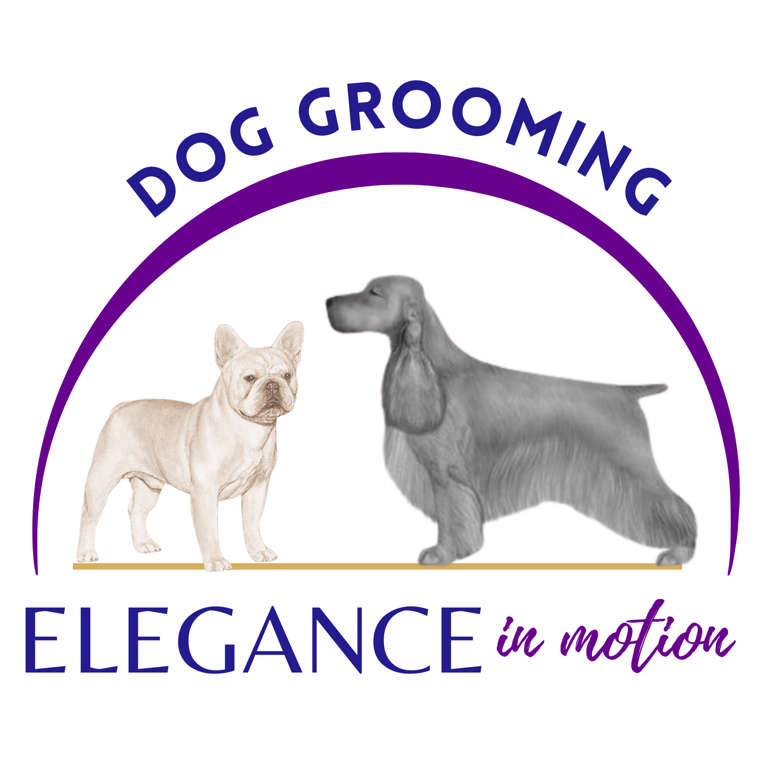 Elegance In Motion Dog Grooming Logo